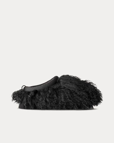 UGG Tazz Fluff Momma Black Slippers