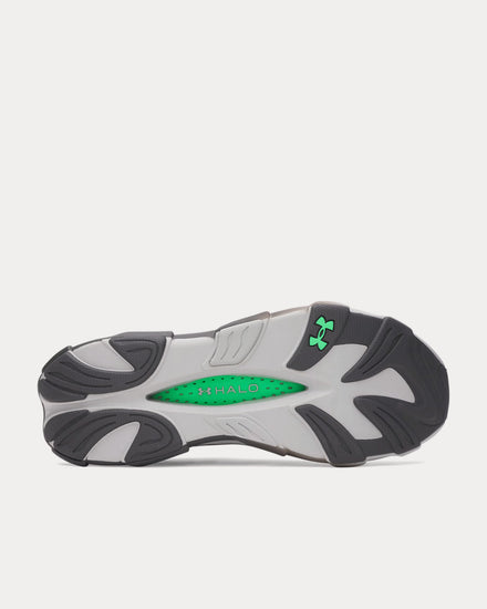 Under Armour UA Halo Racer Mod Gray / Castlerock / Vapor Green Running Shoes - 4