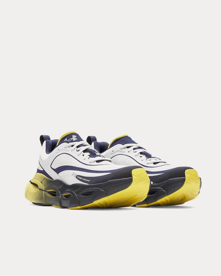 Under Armour UA Halo Racer Washed Navy / Yellow Shade / Distant Gray Running Shoes - 3