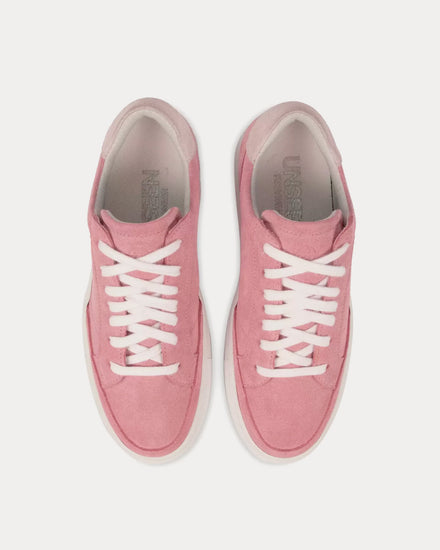 Unseen Footwear Helier Suede Pink / Bone Low Top Sneakers - 2