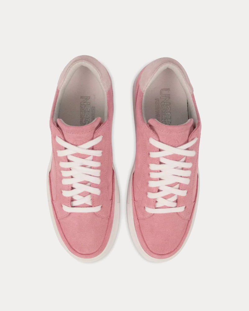 Unseen Footwear Helier Suede Pink / Bone Low Top Sneakers - 2