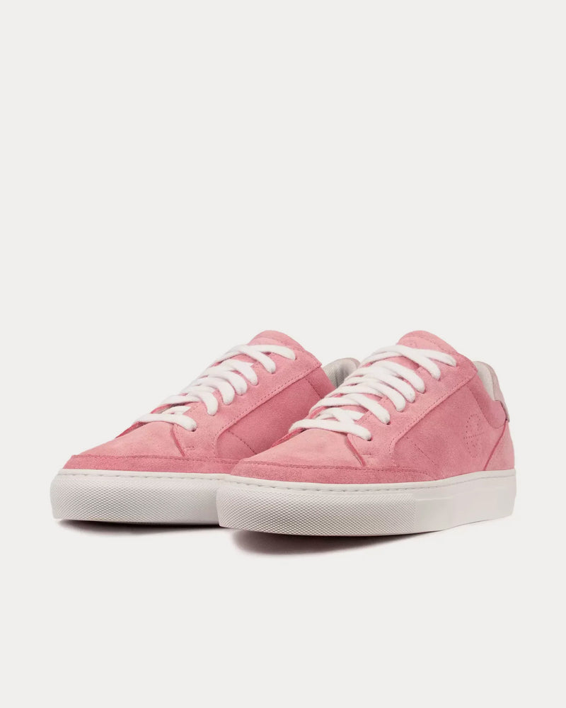 Unseen Footwear Helier Suede Pink / Bone Low Top Sneakers - 3