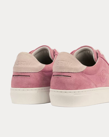Unseen Footwear Helier Suede Pink / Bone Low Top Sneakers - 5