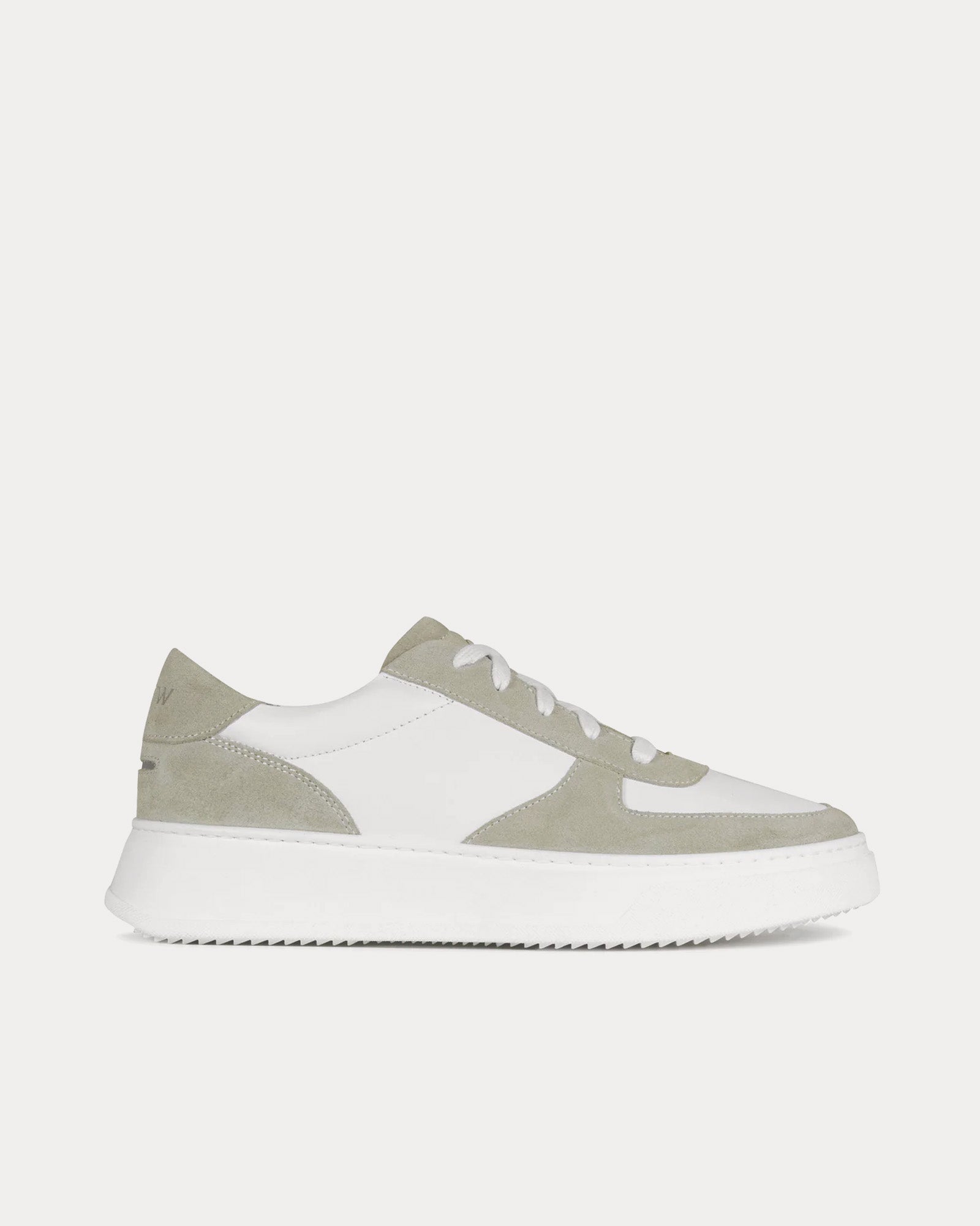 Unseen Footwear - Marais Leather & Suede Beige / White Low Top Sneakers