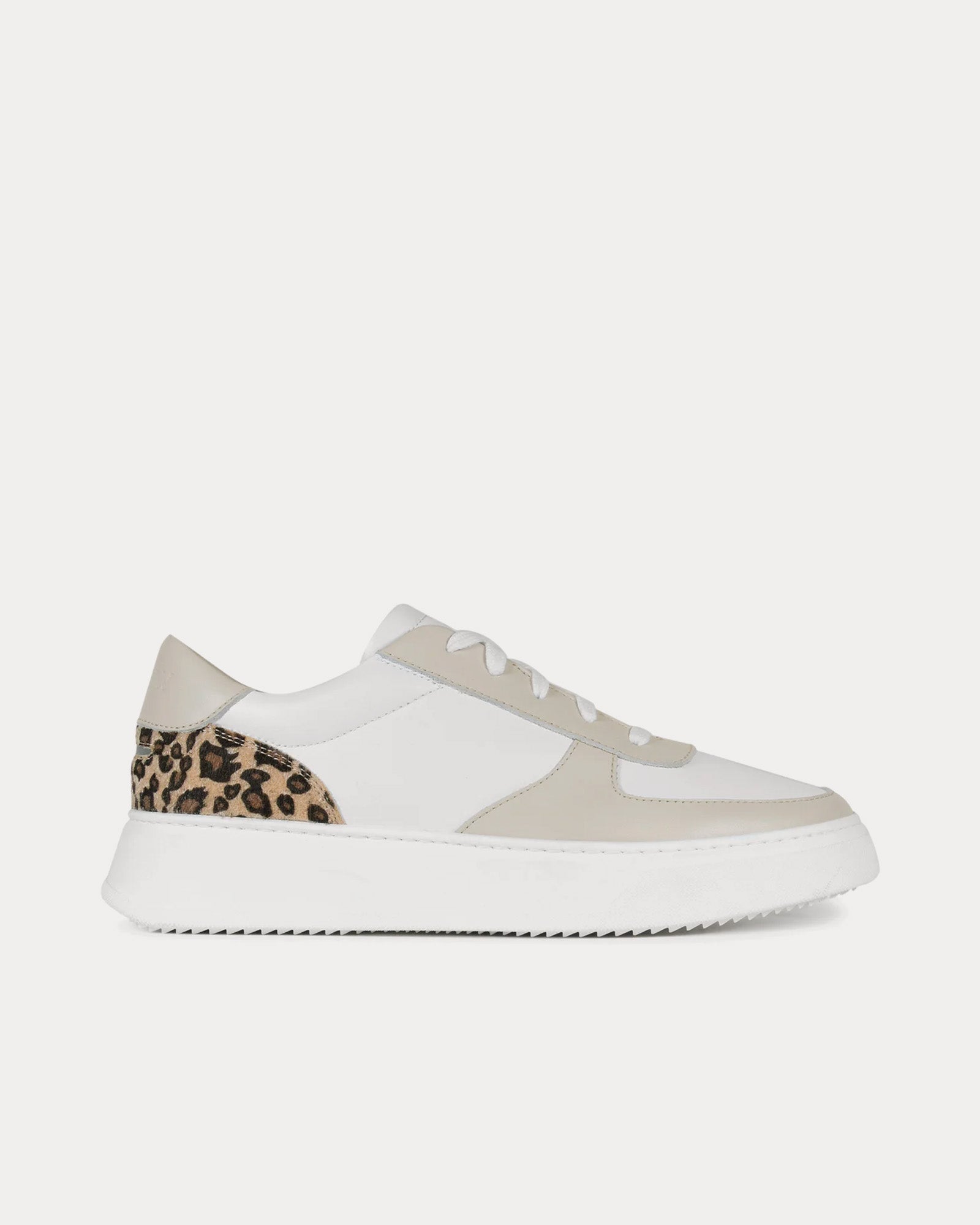 Unseen Footwear - Marais Leather & Suede Sand / Leopard Low Top Sneakers