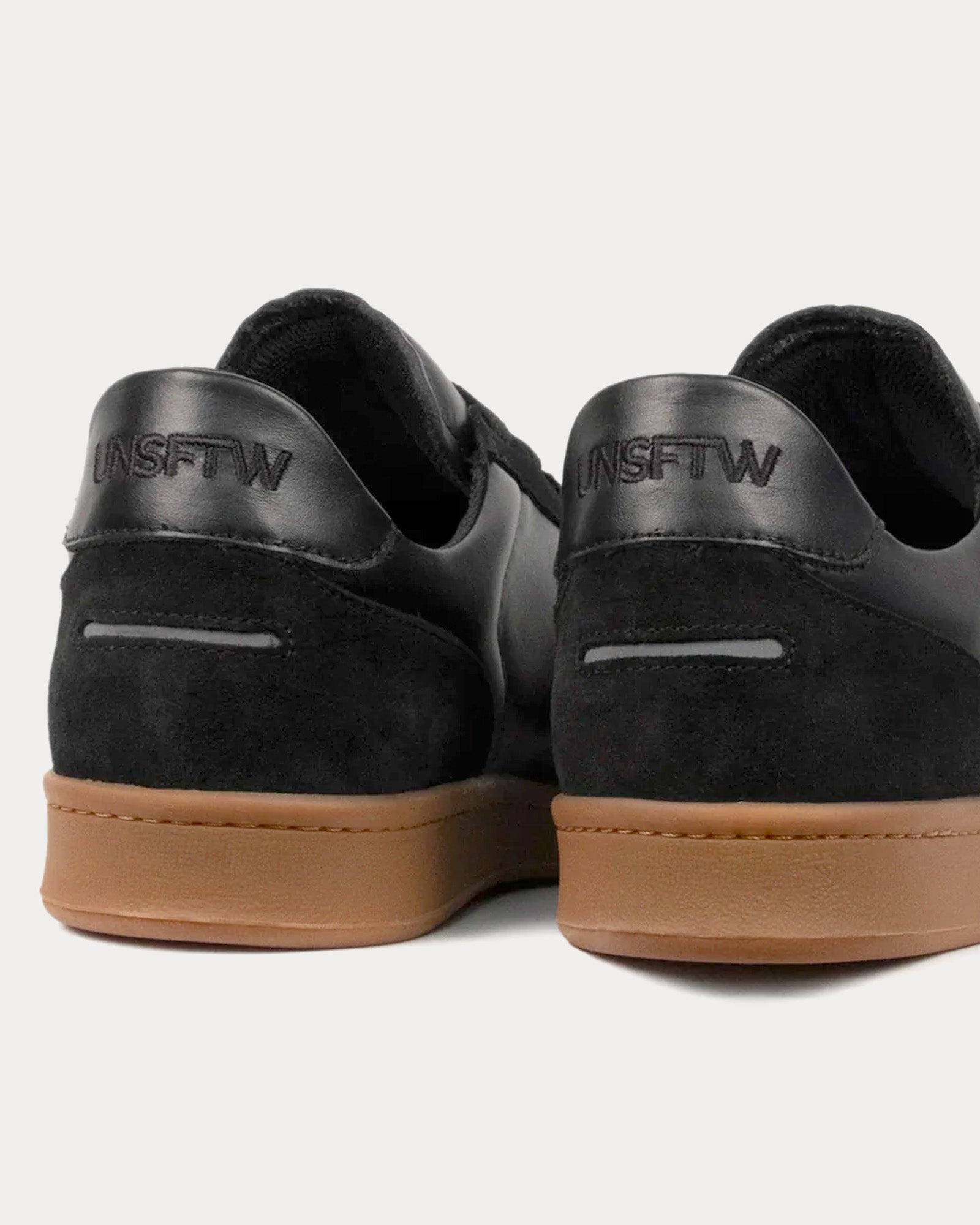 Unseen Footwear - Portelet Leather Black / Gum Low Top Sneakers