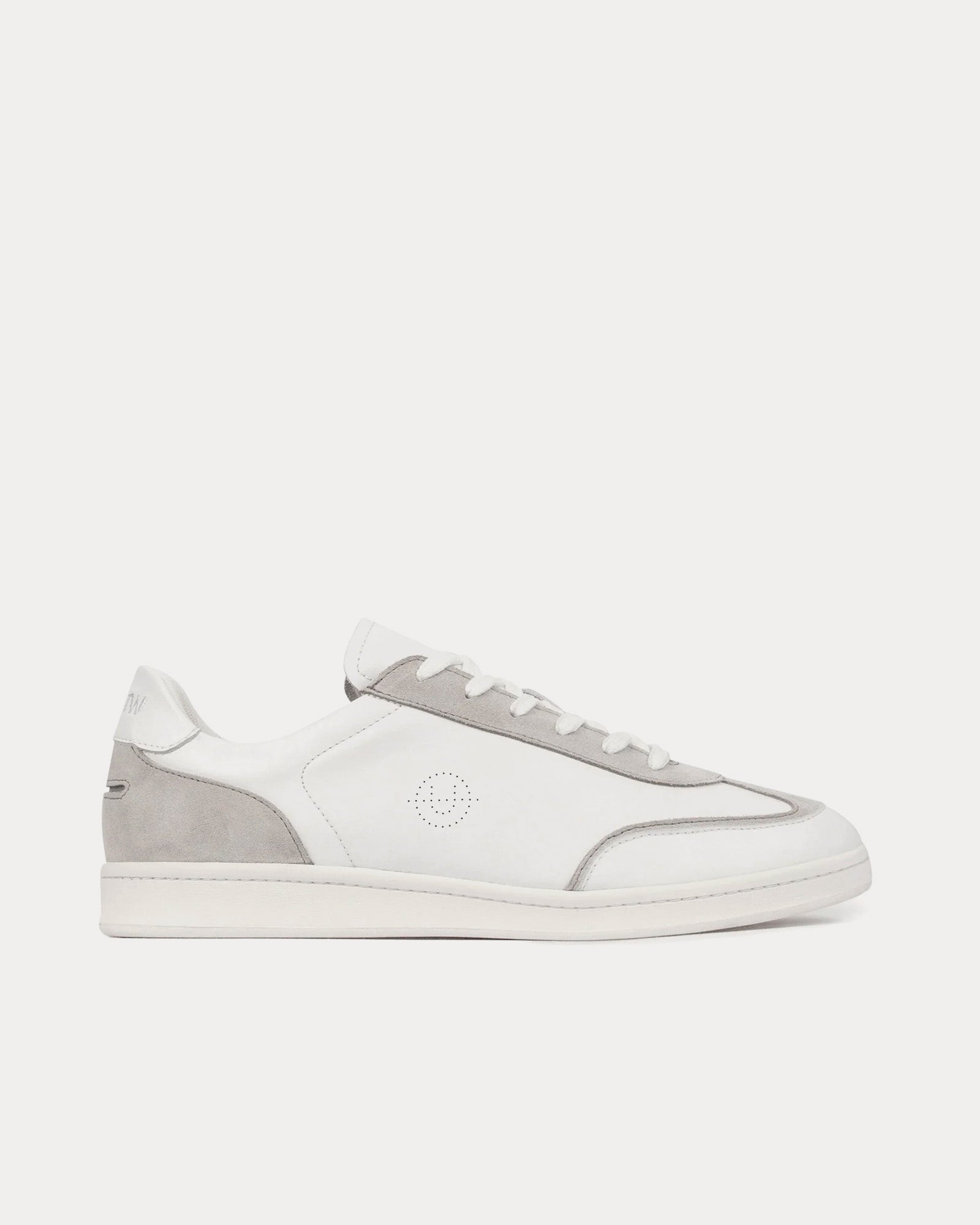 Unseen Footwear - Portelet Leather White / Grey Low Top Sneakers