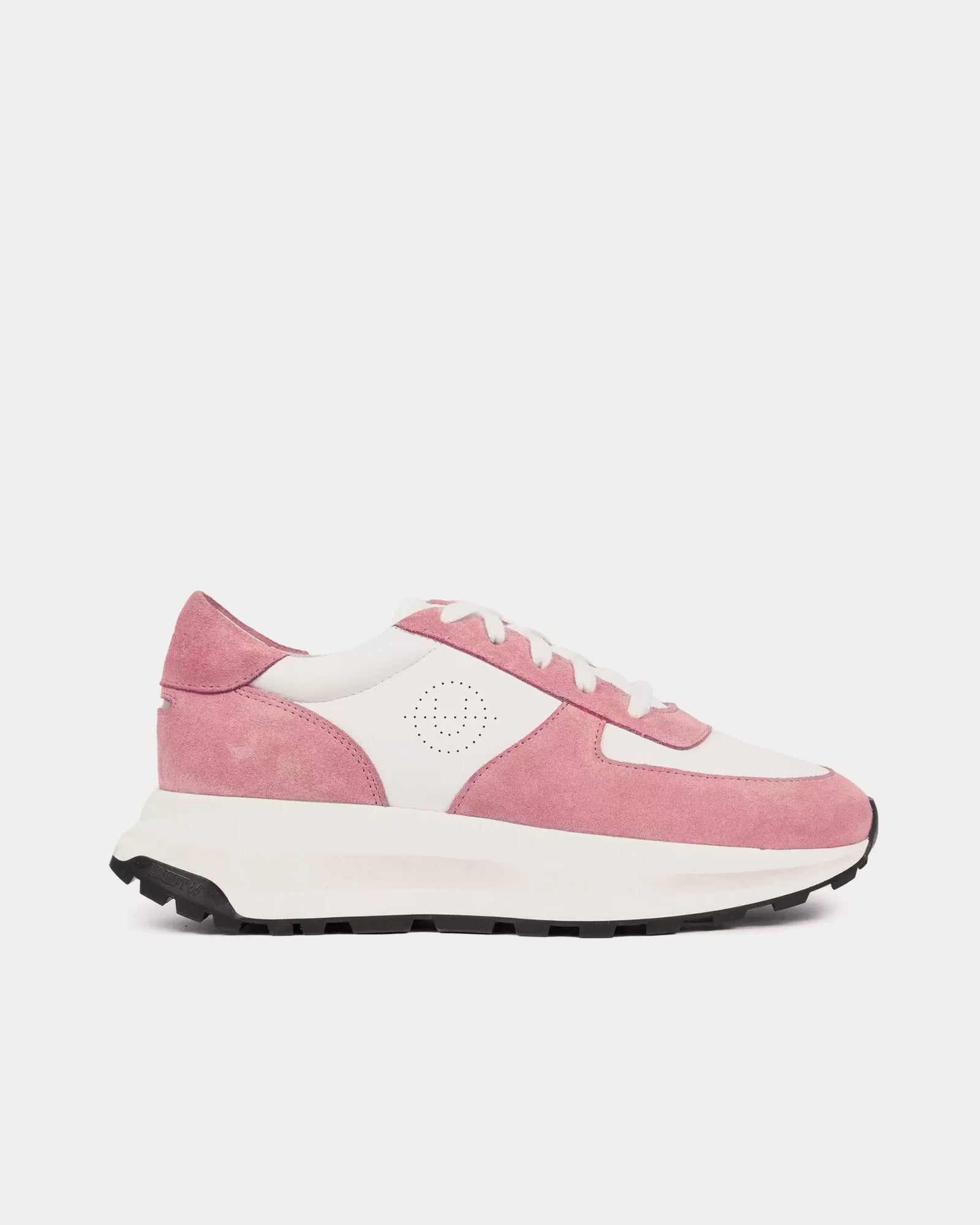 Unseen Footwear - Trinity Leather & Suede Pink / White Low Top Sneakers