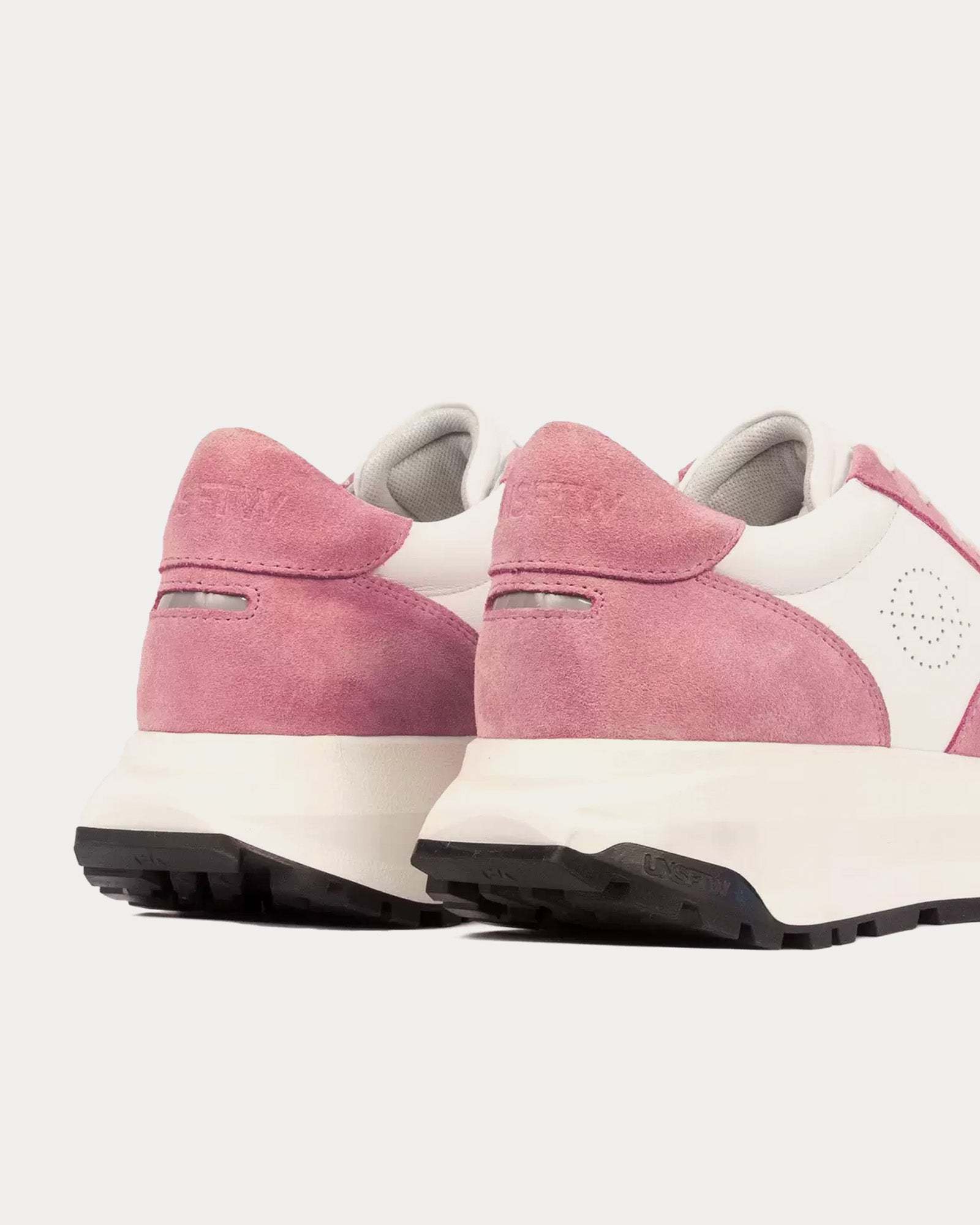 Unseen Footwear - Trinity Leather & Suede Pink / White Low Top Sneakers