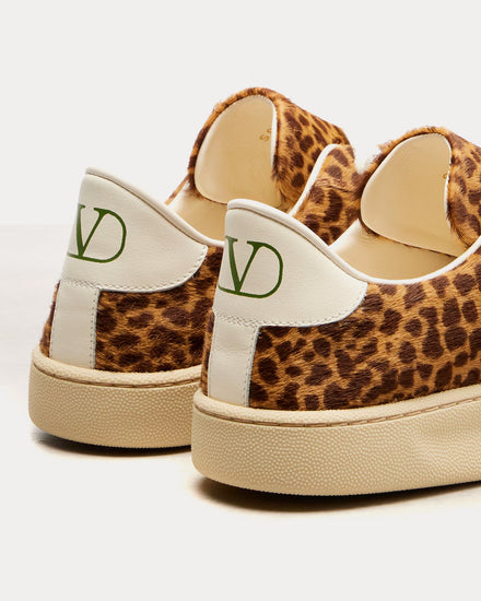 Valentino Royco with Calf-Hair Leopard Low Top Sneakers - 3