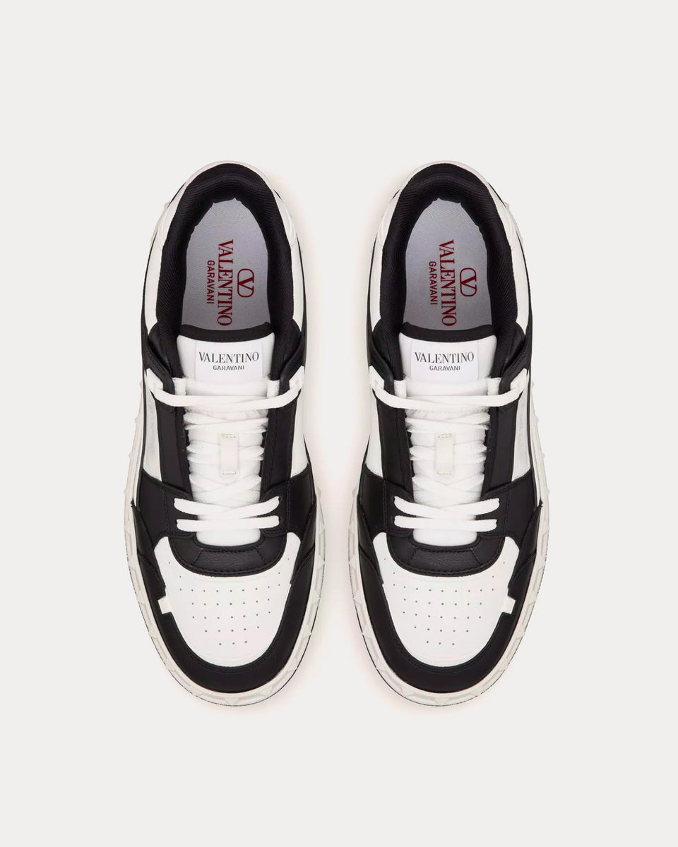 Valentino Freedots Calfskin Black / White Low Top Sneakers - Sneak in Peace