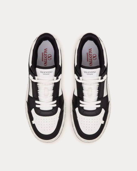 Valentino Freedots Calfskin Black / White Low Top Sneakers - 2