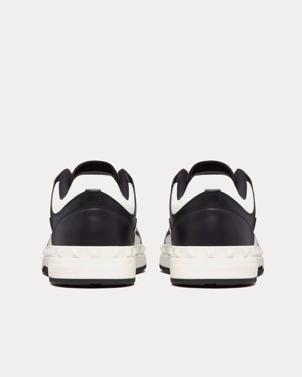 Valentino Freedots Calfskin Black / White Low Top Sneakers - 4