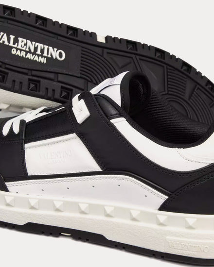 Valentino Freedots Calfskin Black / White Low Top Sneakers - 5