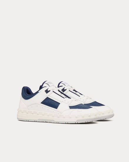 Valentino Freedots Calfskin White / Blue Low Top Sneakers - 3