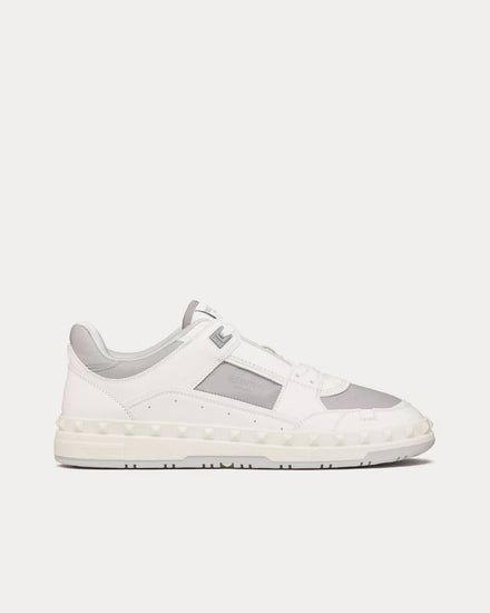 Valentino Freedots Calfskin White / Pastel Grey Low Top Sneakers - 1