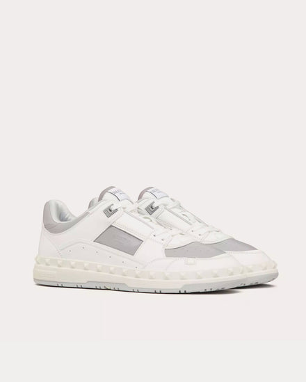 Valentino Freedots Calfskin White / Pastel Grey Low Top Sneakers - 3