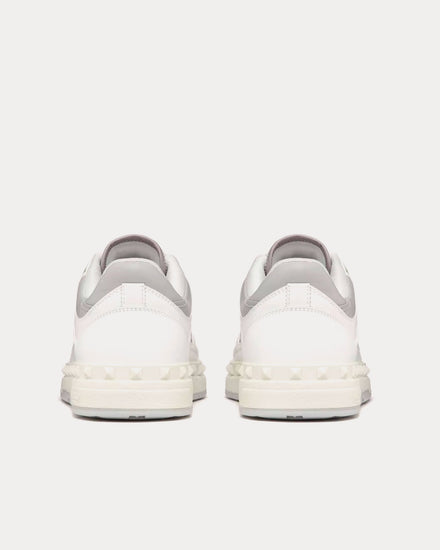 Valentino Freedots Calfskin White / Pastel Grey Low Top Sneakers - 4