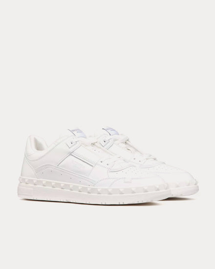 Valentino Freedots Calfskin White Low Top Sneakers - 3