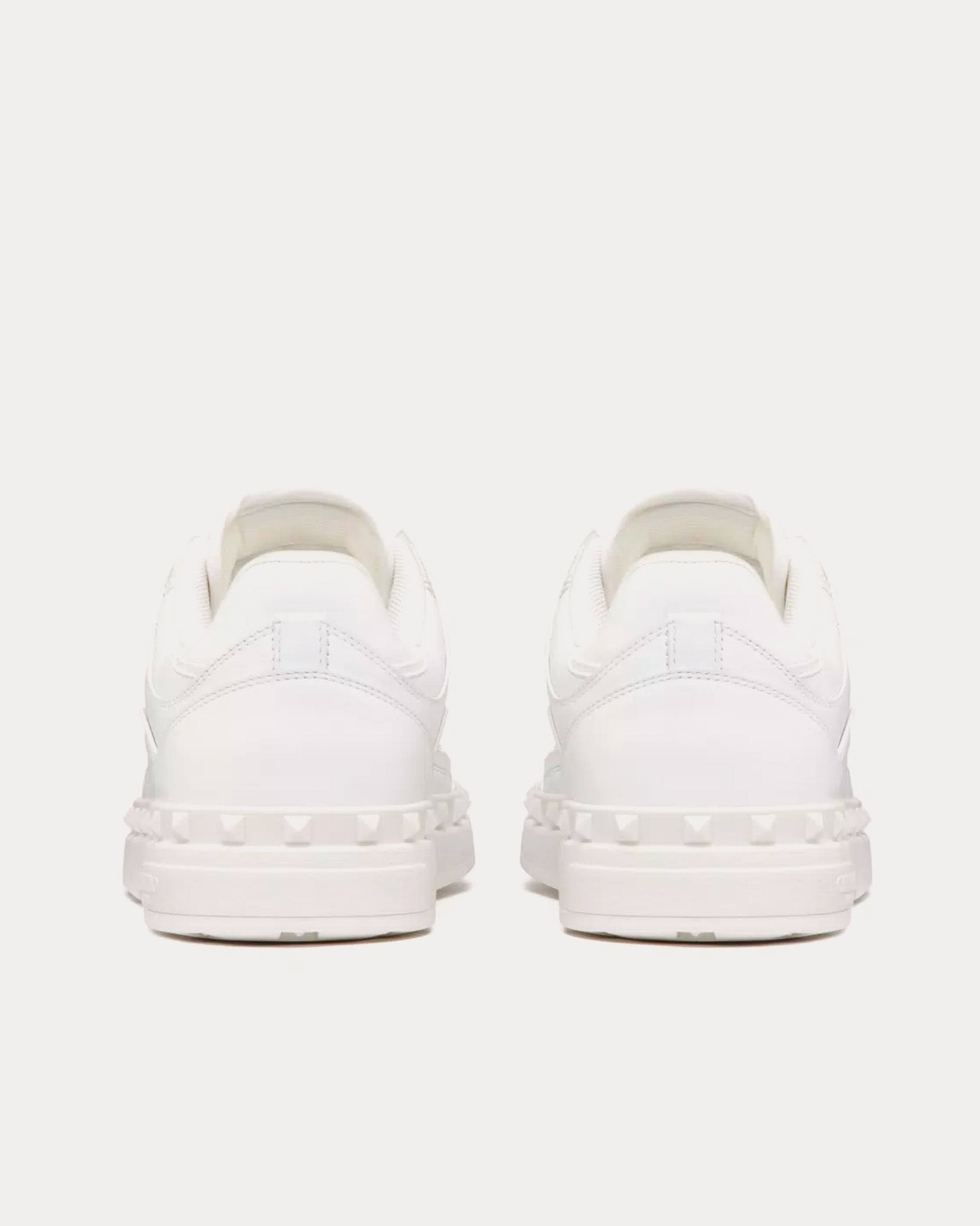Valentino - Freedots Calfskin White Low Top Sneakers