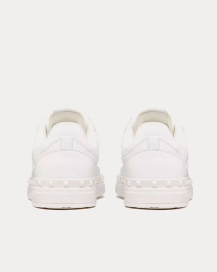 Valentino Freedots Calfskin White Low Top Sneakers - 4