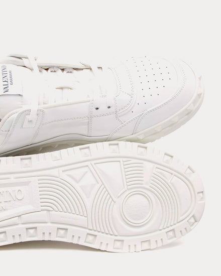 Valentino Freedots Calfskin White Low Top Sneakers - 5