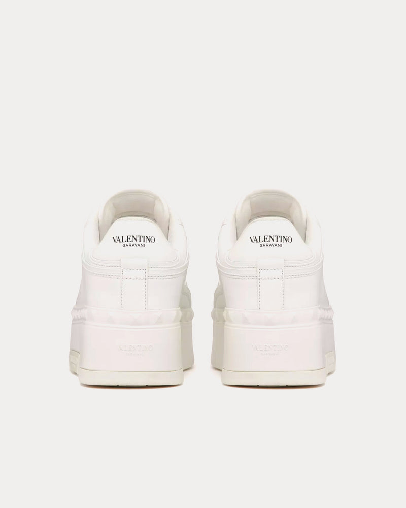 Valentino Freedots XL Calfskin Leather White Low Top Sneakers - 3