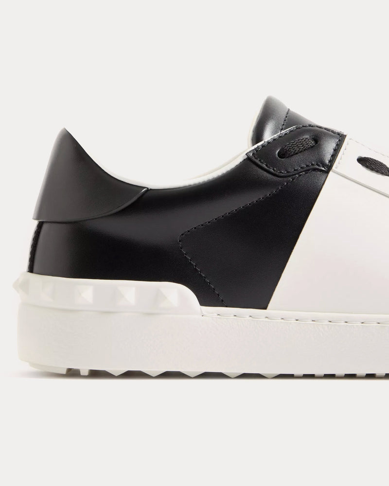 Valentino Open Calfskin Black / White Low Top Sneakers - 5