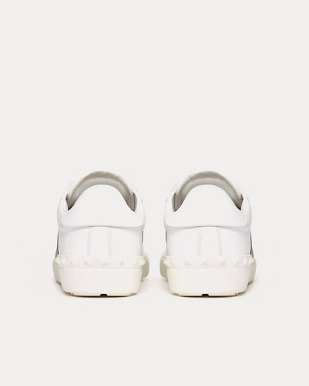 Valentino Open Calfskin White / Navy Low Top Sneakers - 4