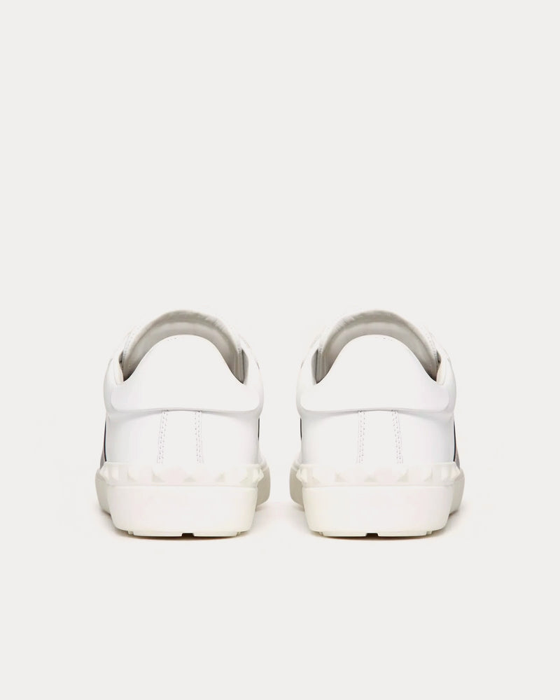 Valentino Open Calfskin White / Navy Low Top Sneakers - 4