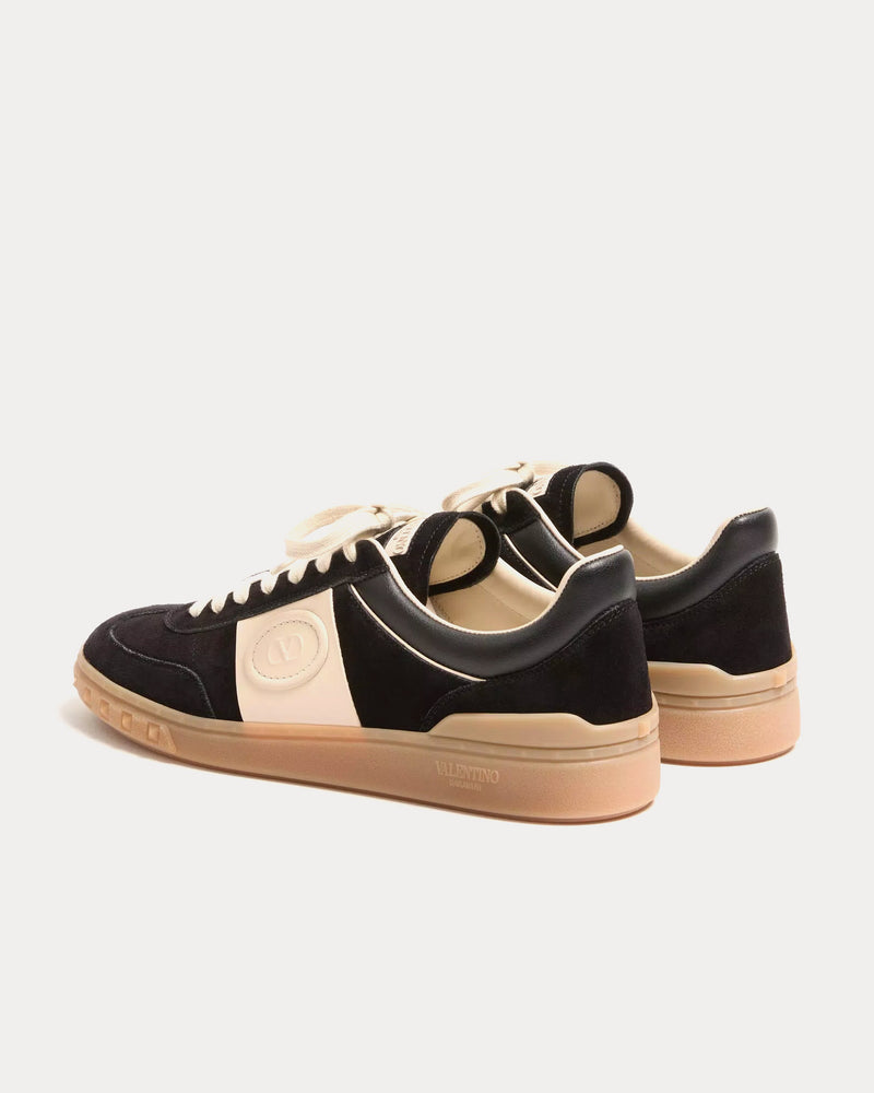 Valentino Upvillage Split Leather Black Low Top Sneakers - 4