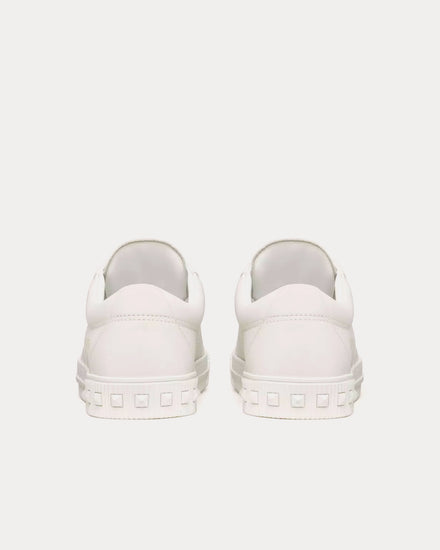Valentino Cityplanet Calfskin White Low Top Sneakers - 4