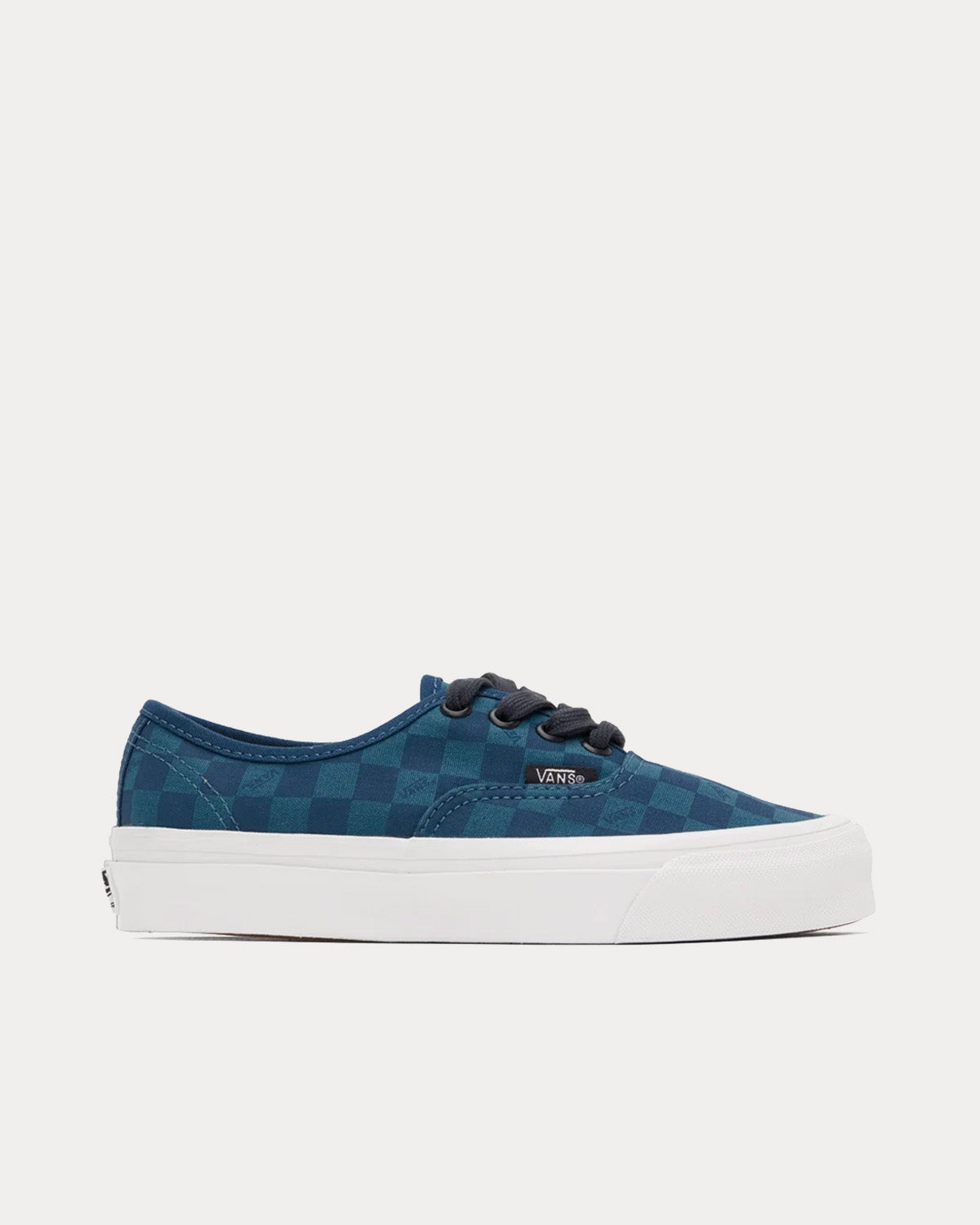Vans - OG Authentic LX Navy Check Low Top Sneakers