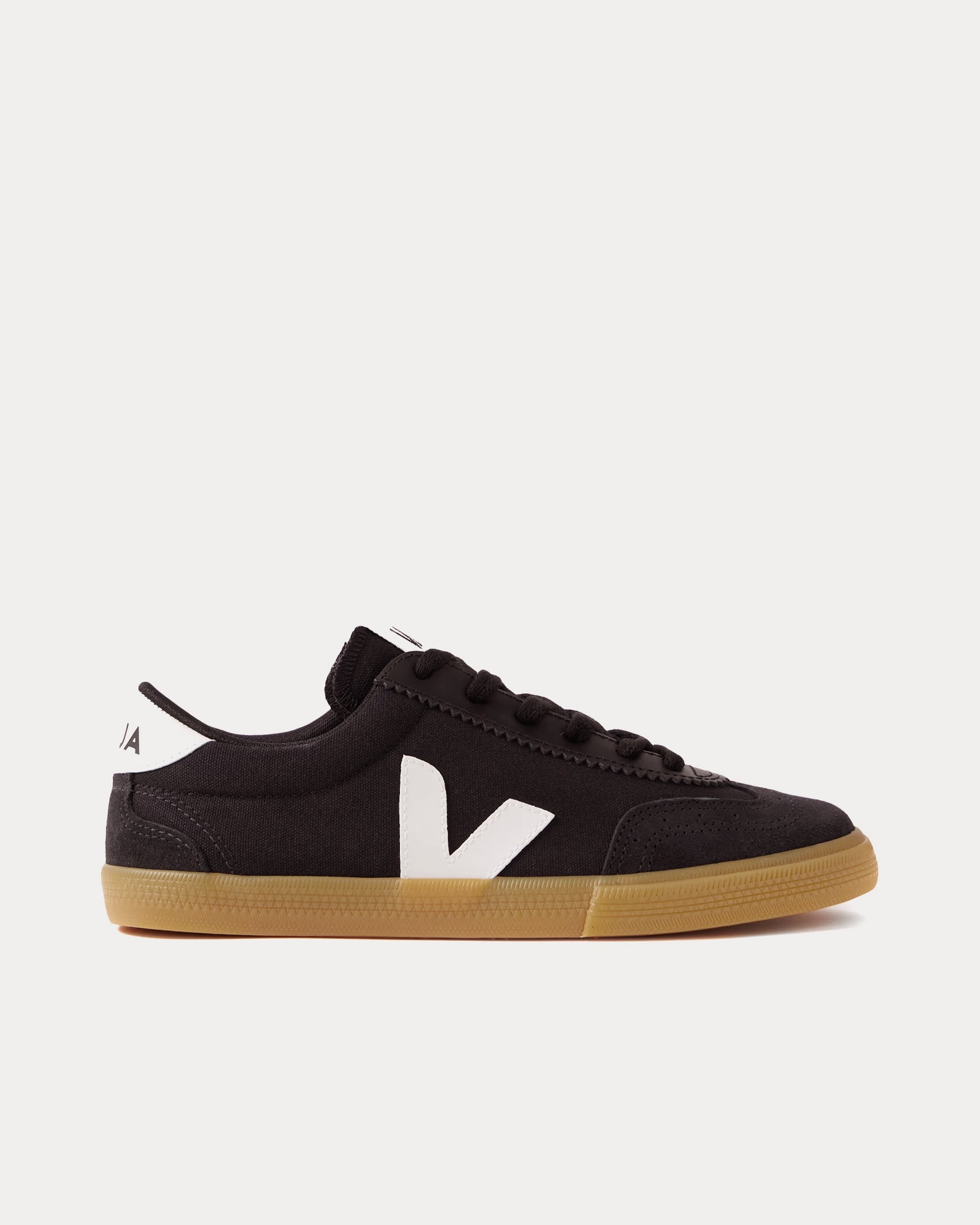 Veja - Volley Canvas Black / White / Natural Low Top Sneakers