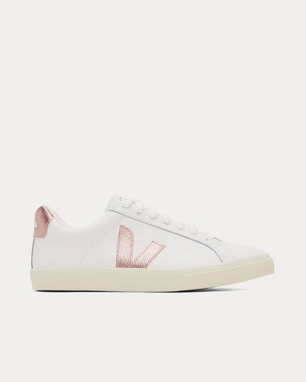 Veja Esplar Leather White / Nacre Low Top Sneakers - 1
