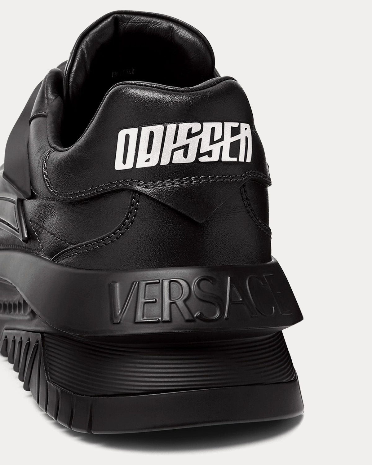 Versace Odissea Leather Black Low Top Sneakers - Sneak in Peace