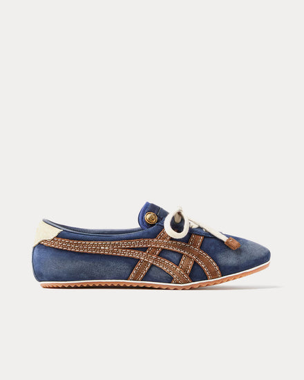 Versace x Onitsuka Tiger TAI-CHI Sakura Suede Blue Low Top Sneakers - 1