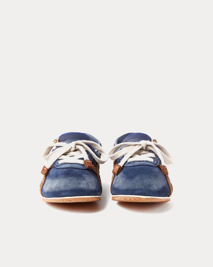 Versace x Onitsuka Tiger TAI-CHI Sakura Suede Blue Low Top Sneakers - 3