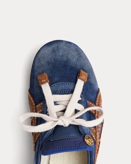 Versace x Onitsuka Tiger TAI-CHI Sakura Suede Blue Low Top Sneakers - 5