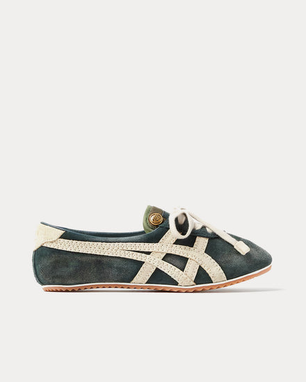 Versace x Onitsuka Tiger TAI-CHI Sakura Suede Green Low Top Sneakers - 1