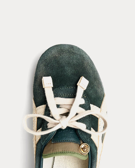 Versace x Onitsuka Tiger TAI-CHI Sakura Suede Green Low Top Sneakers - 5