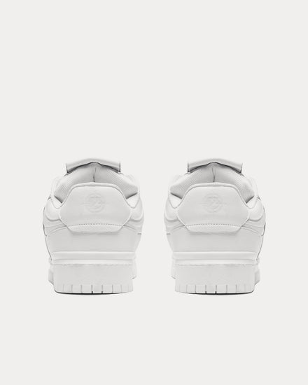 Vicinity Vortex Leather White Low Top Sneakers - 3