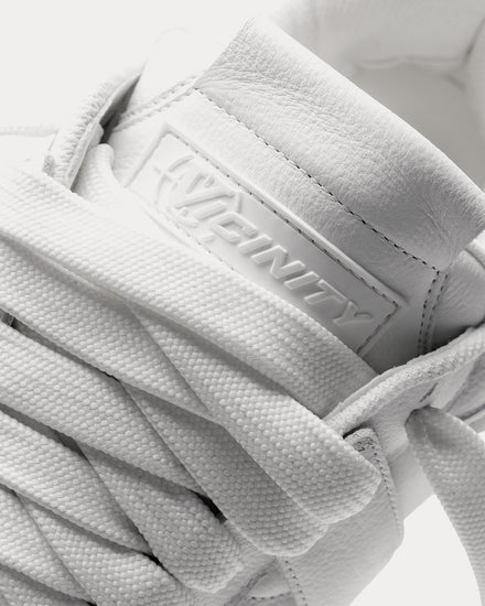 Vicinity Vortex Leather White Low Top Sneakers - 4