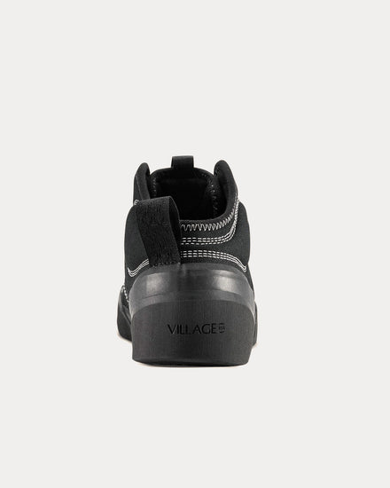 Village PM 1PM Suede Black Mid Top Sneakers - 3
