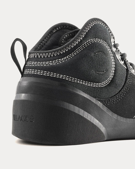 Village PM 1PM Suede Black Mid Top Sneakers - 5