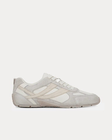 Vince Mojave Suede & Leather Horchata / White Low Top Sneakers