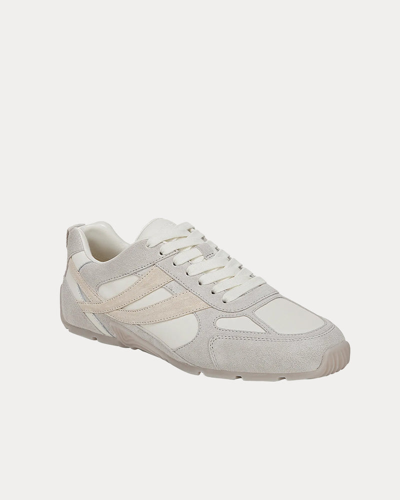 Vince Mojave Suede & Leather Horchata / White Low Top Sneakers - 3
