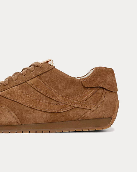 Vince Oasis Runner Suede Birchwood Low Top Sneakers - 5