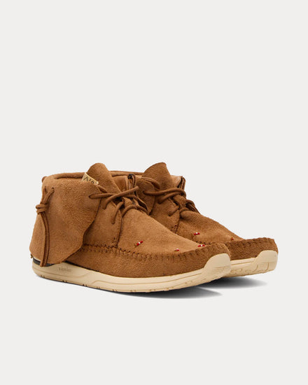 Visvim FBT Lhamo-Folk Light Brown Low Top Sneakers - 2