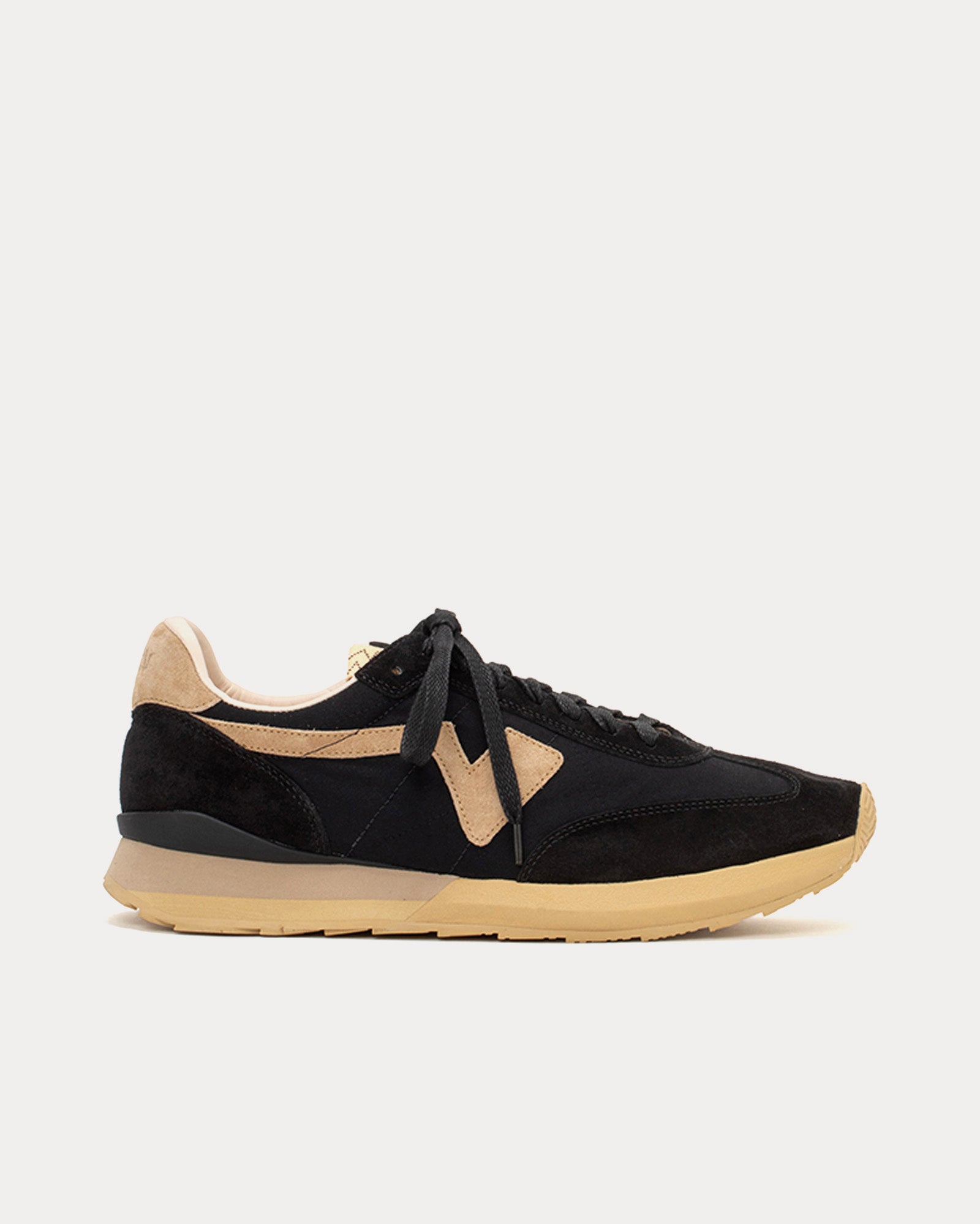 Visvim Men's FKT Runner Black Low Top Sneakers
